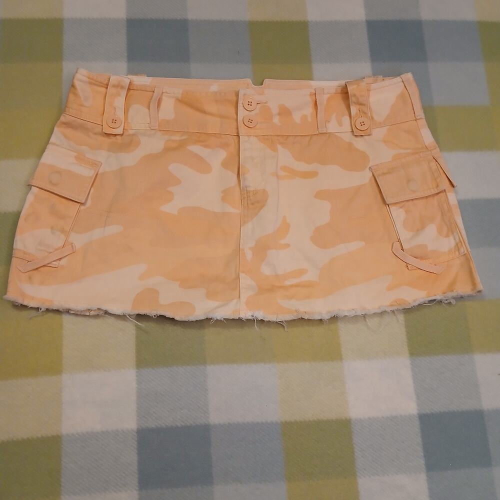 Moda International Mini Skirt 14 Camo Cargo Cotton Spandex